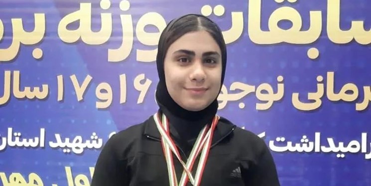نایب قهرمانی دختر وزنه‌بردار مازندرانی در کشور